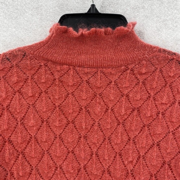 Anthropologie Red Diamond Knit Sweater - Picture 7 of 15